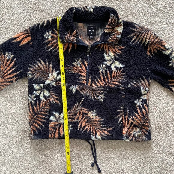 Billabong Size M Time Off Fleece Half Zip Pullover Sherpa Jacket Gorpcore - Picture 8 of 8